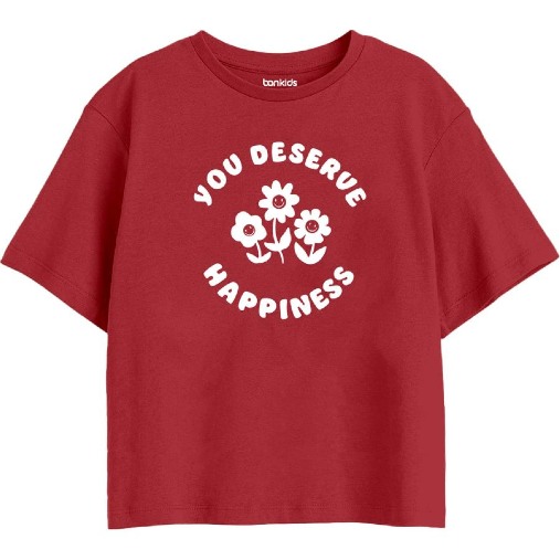 Girls Regular Boxy Tshirt