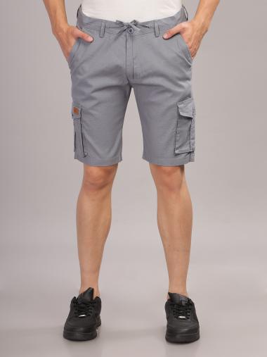 Linen Cargo Blue Short